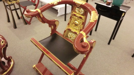 Decorated chair for high priests.