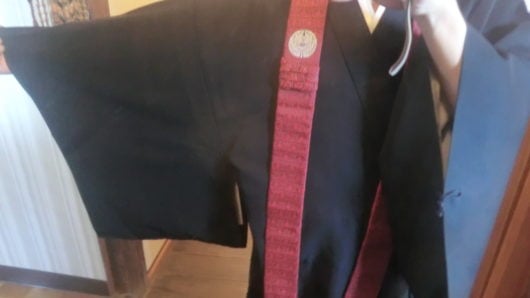 冬用の道服を撮影。