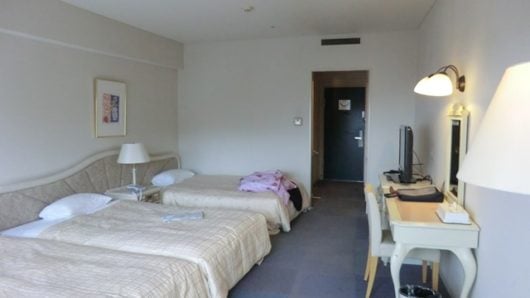 ホテルレオマの部屋。