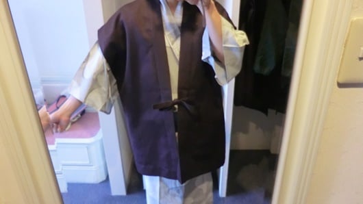 レオマの館内着（浴衣）に着替える