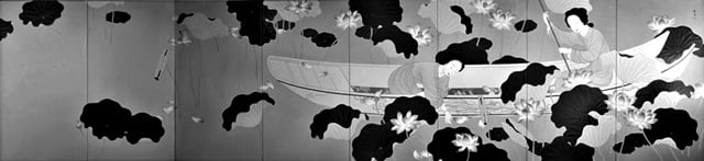 日本画蓮華(1917年製作) 菊池契月