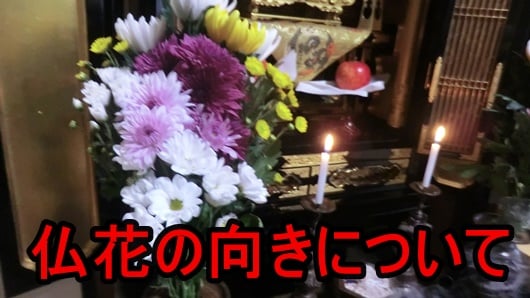 仏壇・墓に飾る花の向きについて