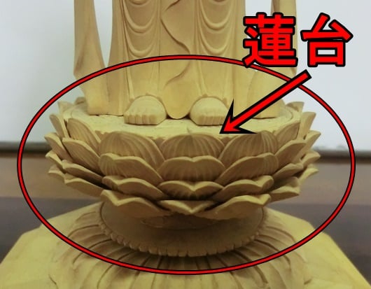 仏像の台座。蓮台・蓮華座