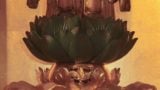 Two lotus seat under Buddha's statue