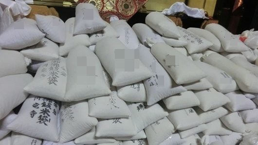 永代経法要に納められる御仏飯米袋