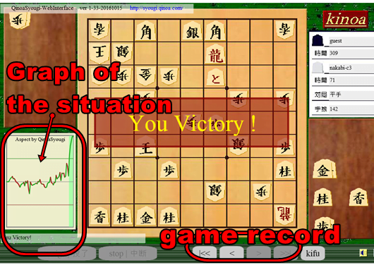 kinoa shogi game screen