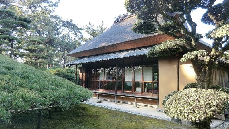 Main house (tea house), Banshoen garden