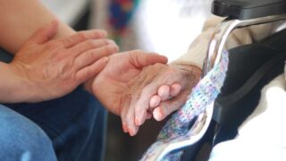 Caring grandmother